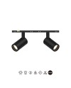 MAGNETO mini * FOCO LED 5W+5W  38º NEGRO